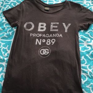 Charcoal Grey Obey T-shirt